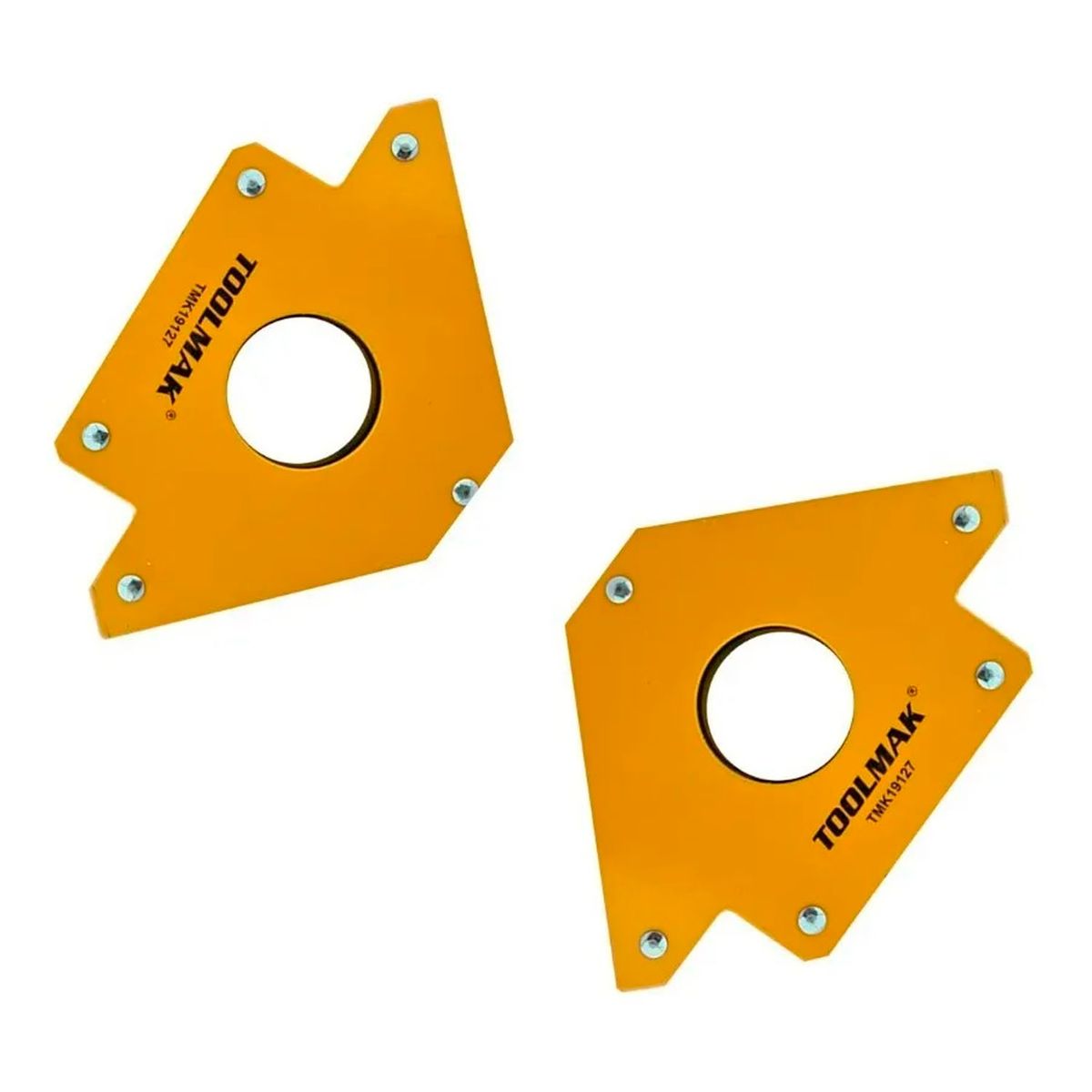 GENERICO - Pack 2 Escuadras Magnéticas 75 Lbs 5 Pulgadas Toolmak