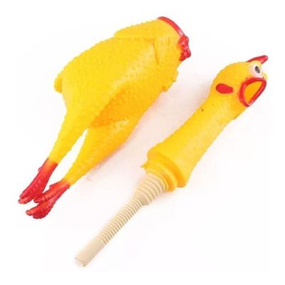 Imagen 2 del producto Pollo Juguete De Goma Con Sonido 39cm Para Perros Y Gatos