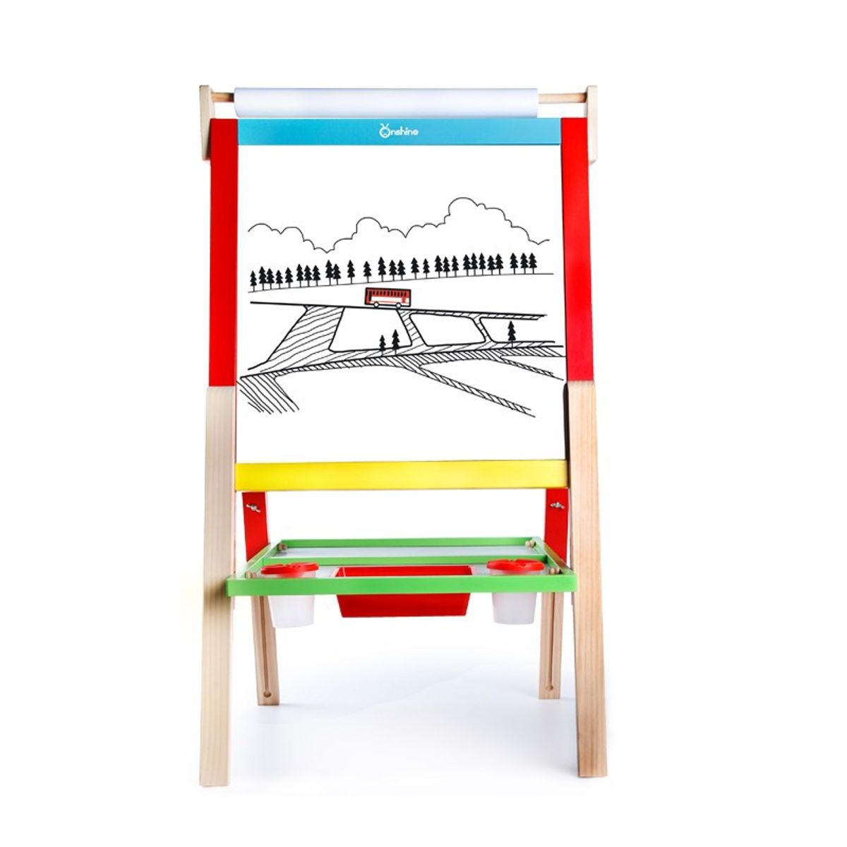 ONSHINE - PIZARRA MADERA 4 EN 1 ONSHINE