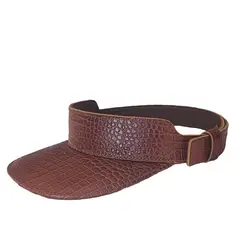 XONA DISEÑO - Visera de cuero Croco