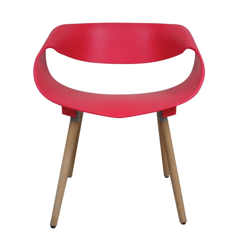 EL BARCO - SILLA DISEÑO COMEDOR TWIST ROJA