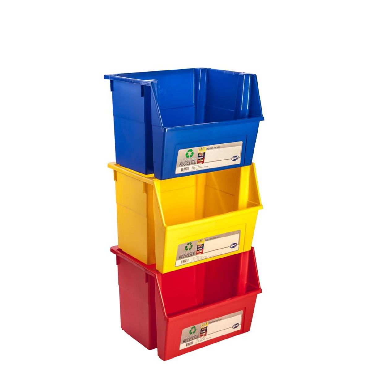 Wenco Contenedor Reciclaje 35 Litros Rojo, marca WENCO - Foto 2