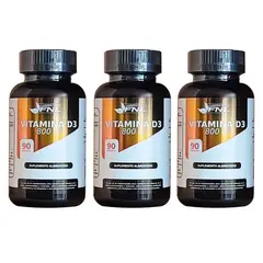 FNL - Pack Vitamina D3 800UI 270 Capsulas Vegetales 3x90 Caps