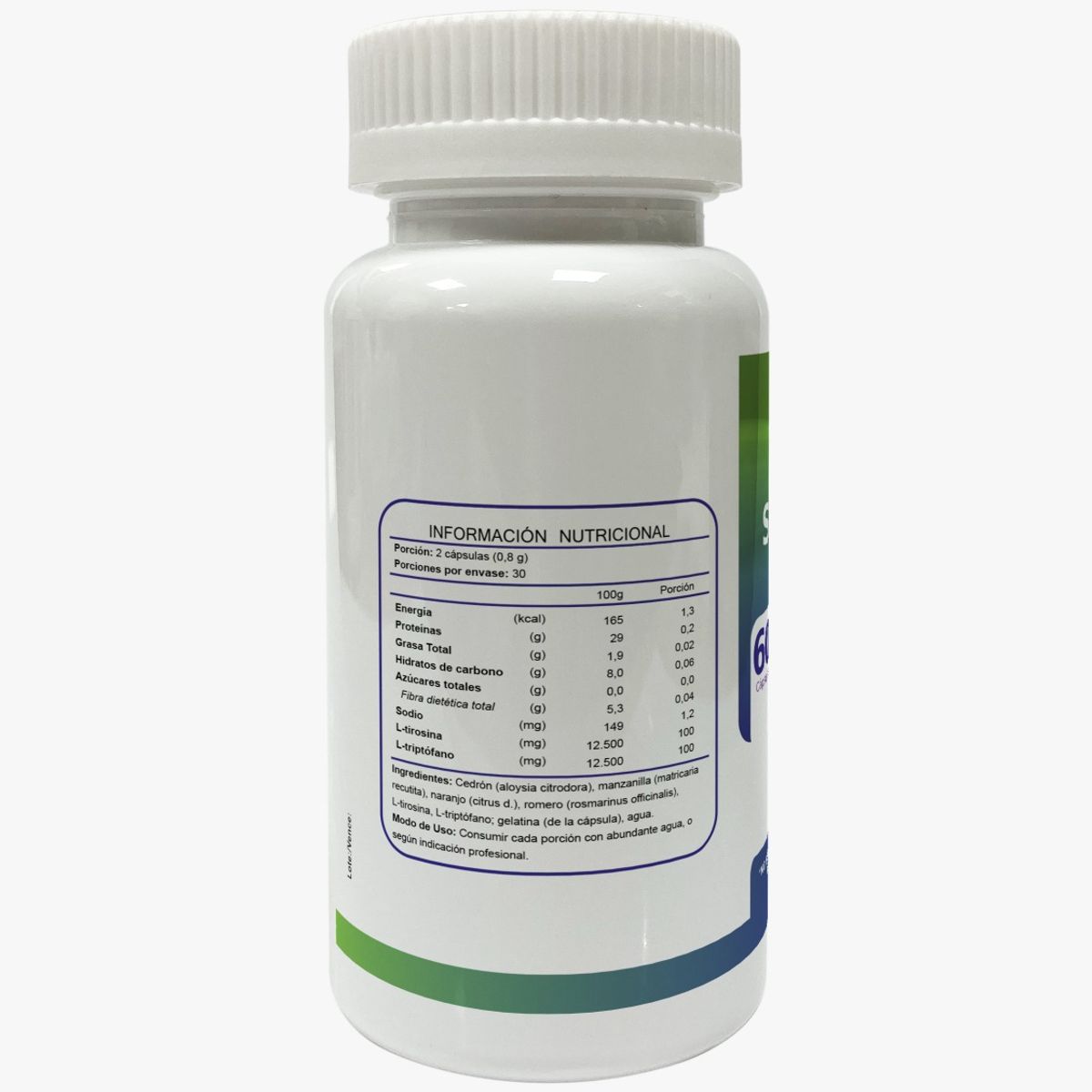 FNL - Tirosina + Triptofano + Cedron + Romero 180 Capsulas 3x60. Nervios