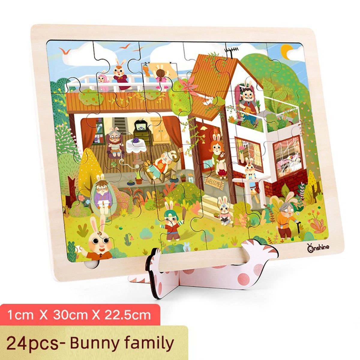 ONSHINE - ROMPECABEZAS MADERA 24 PIEZAS FAMILY