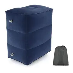 KUANGYE - Almohada Cojín Cama Inflable Para Viajes Avión Auto Bus