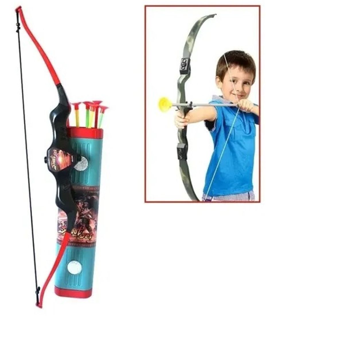 GENERICO - Arco Y Flechas Para Niño Juego De Tiro Niños