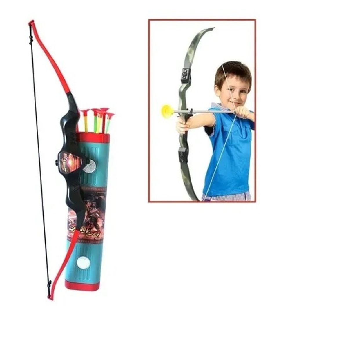 GENERICO - Arco Y Flechas Para Niño Juego De Tiro Niños