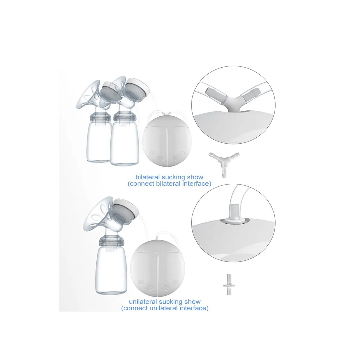EVERSO - Extractor De Leche Electrico Doble Bomba Sacaleche Usb