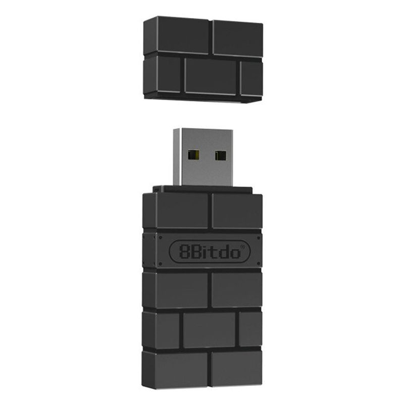 8BITDO - Adaptador 8bitdo Bluetooh Usb Pc Switch Xbox Ps4 Ps5 Ps3 Negro