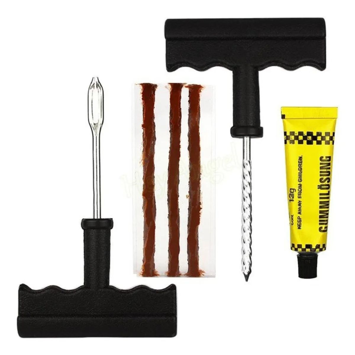 GENERICO - Kit De Reparacion Pinchazos Llantas Neumaticos Auto Moto