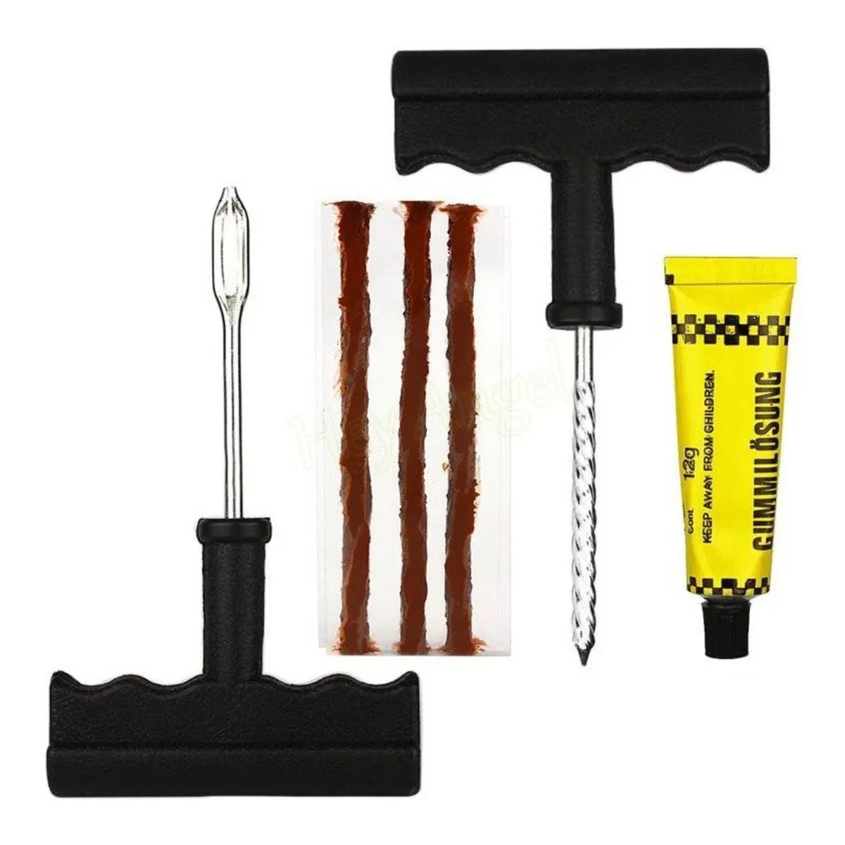 GENERICO - Kit De Reparacion Pinchazos Llantas Neumaticos Auto Moto