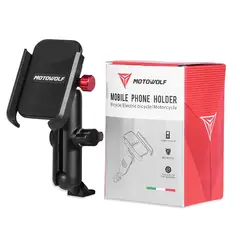 MOTOWOLF - Soporte de Aluminio Cargador USB