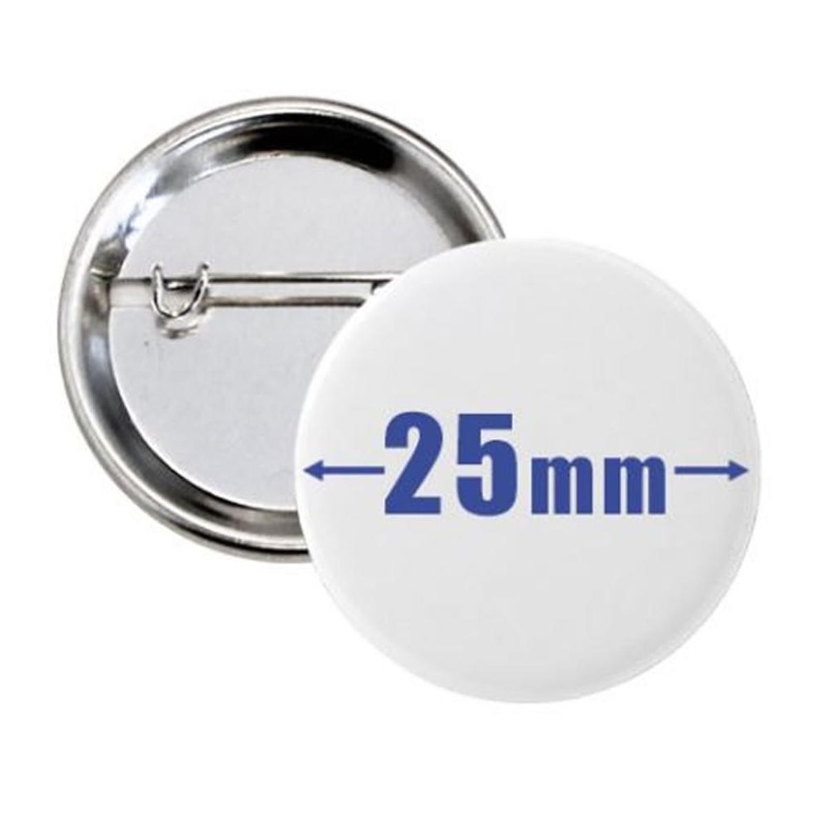 DETODOYMAS - Pack de 100 chapitas metalicas 25 mm DETODOYMAS