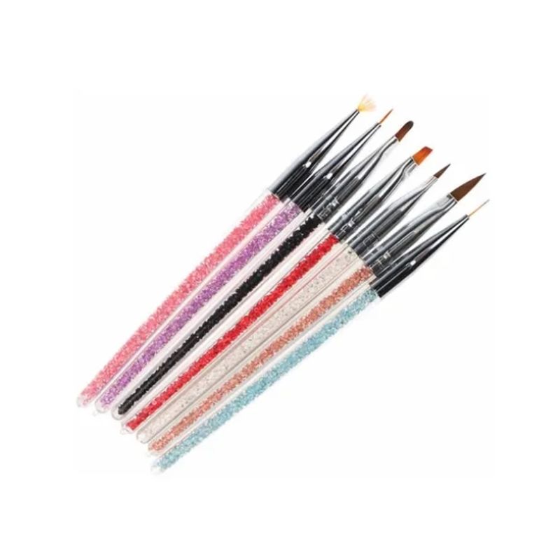 GENERICO - Set 7 Pinceles De Pintura Profesional De Diseño De Uñas/gel