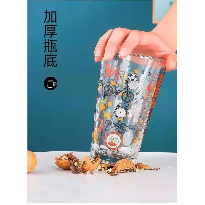 GENERICO - Vaso De Vidrio Hermetico Bpa Free Con Tapa Y Bombilla