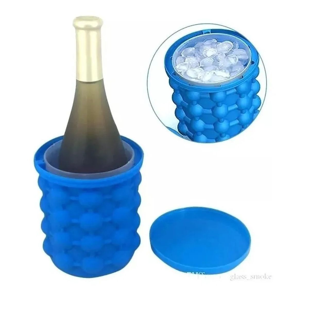 GENERICO - Hielera Cubeta Cubetera Hielo Facil Ice Silicon Botella