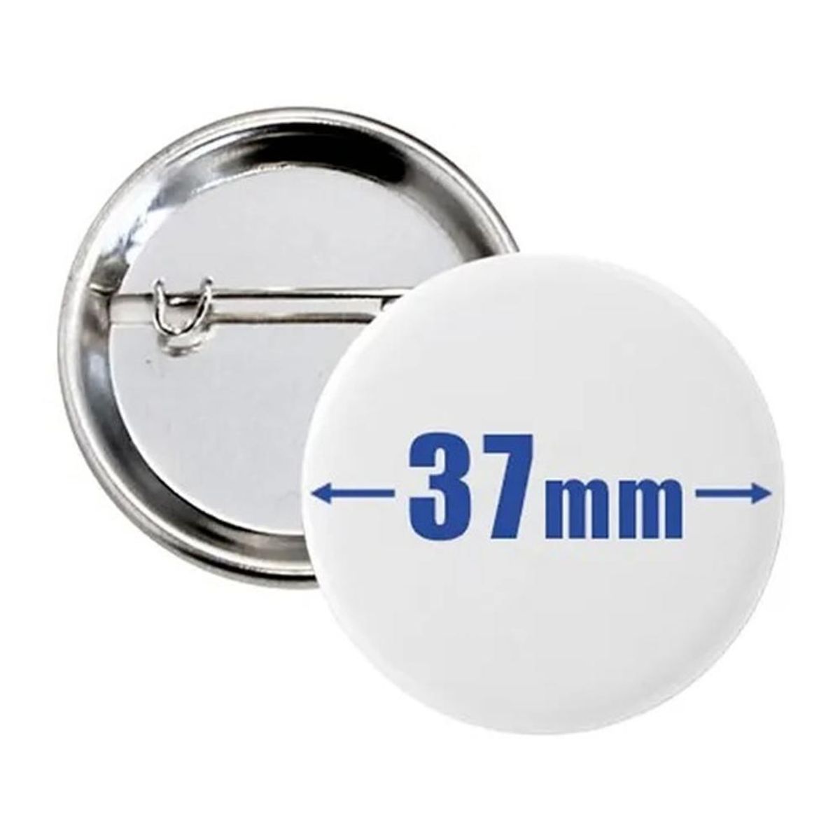 DETODOYMAS - Pack de 100 chapitas metalicas 37mm DETODOYMAS