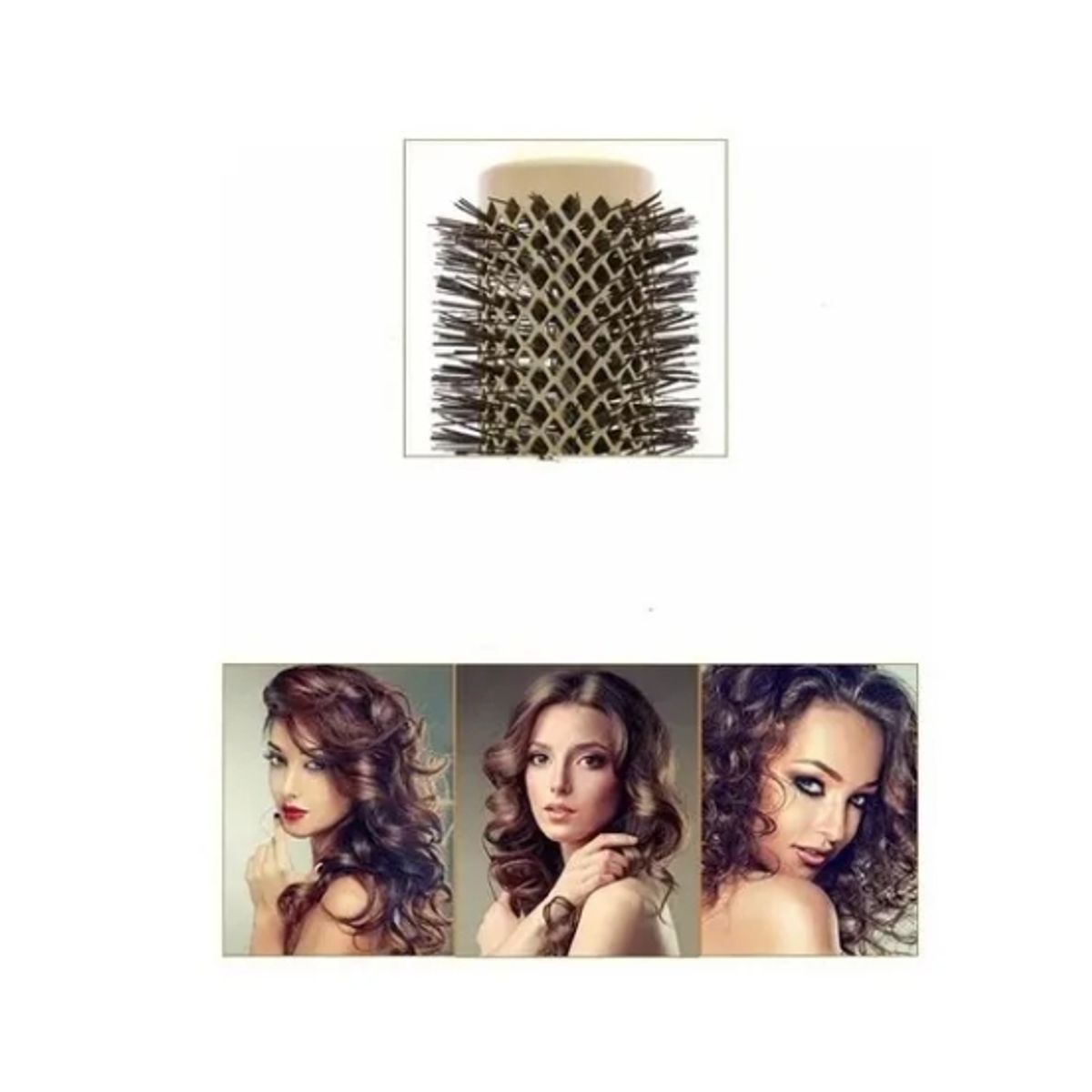 GENERICO - Cepillo Térmico Ceramic Brushing Alisado 43mm Dorado