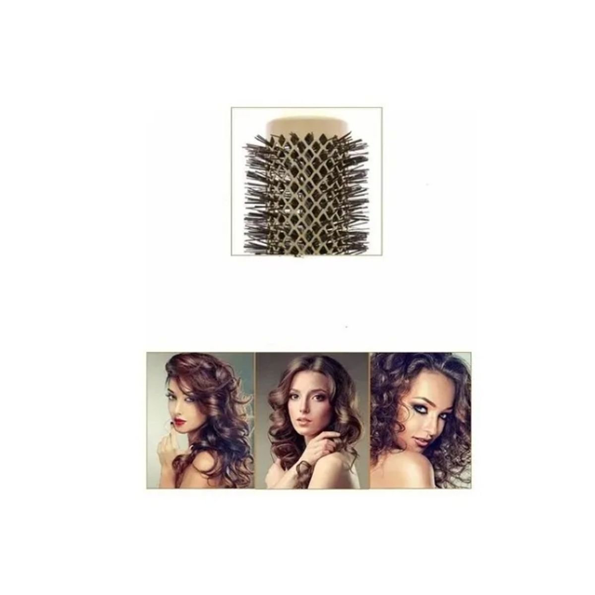 GENERICO - Cepillo Térmico Ceramic Brushing Alisado 43mm Dorado