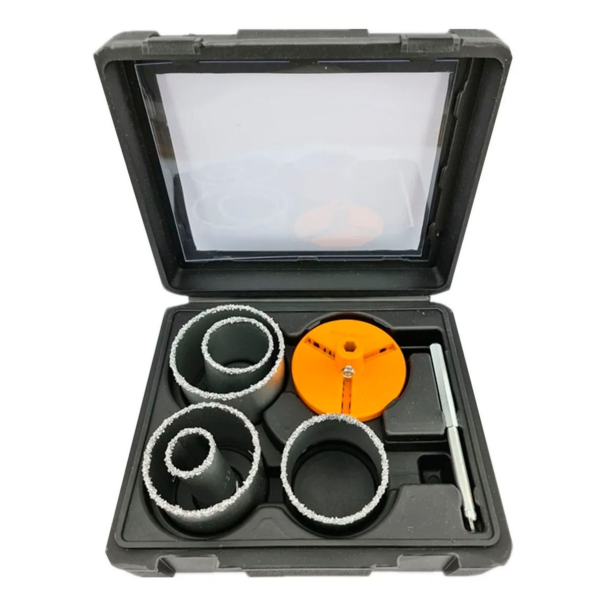 GENERICO - Kit Set Juego Broca Sierra Copa Diamantada 7 Pieza Toolmak