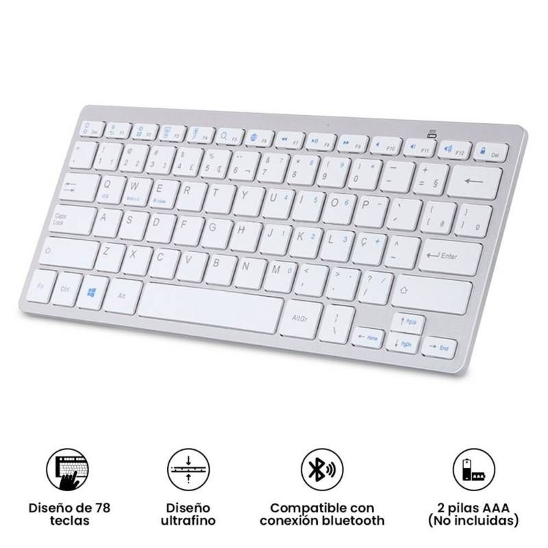GENERICO - Teclado Bluetooth Weibo Wb-8022 Ultradelgado