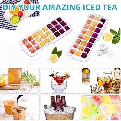 Imagen 2 del producto Cubetera Hielo Silicona 2 En 1 Contenedor Y Tapa Multiusos