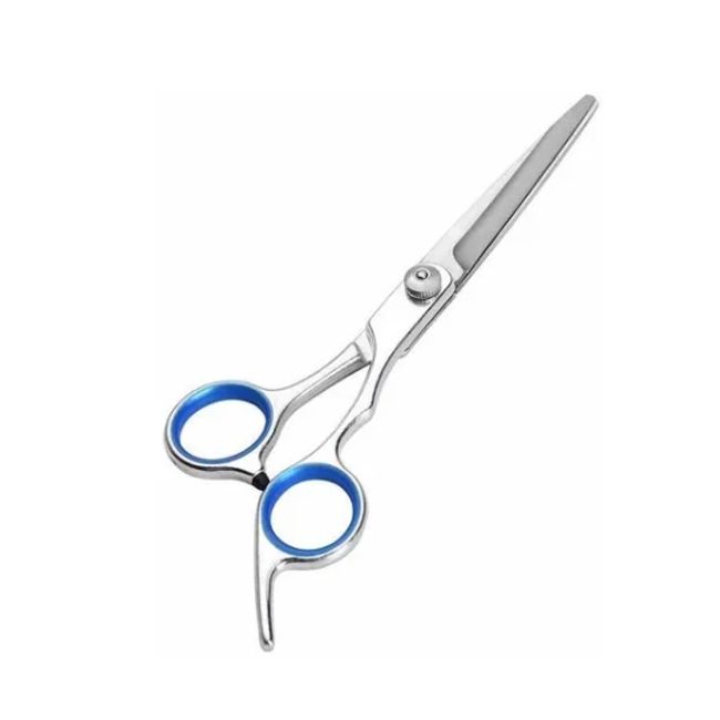 GENERICO - Tijera De Corte Filo Navaja  Azul Profesional