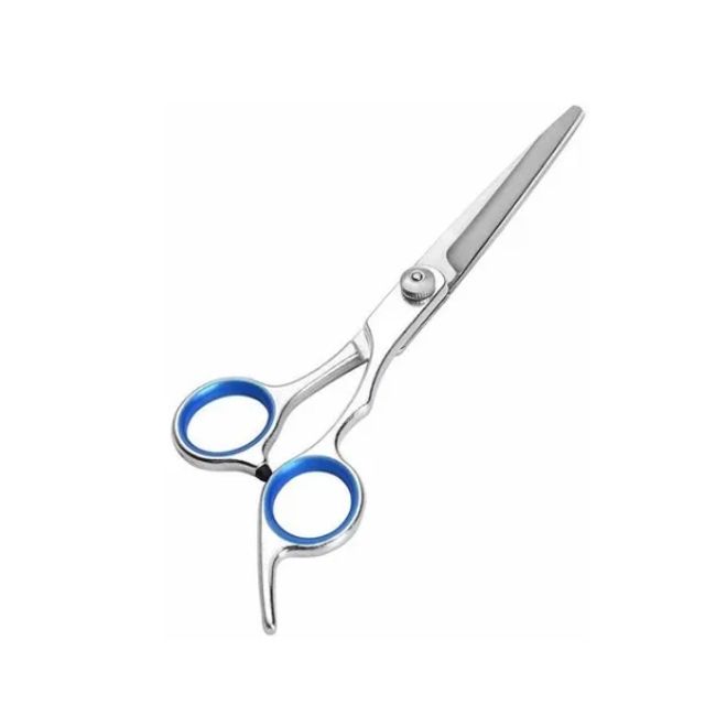 GENERICO - Tijera De Corte Filo Navaja  Azul Profesional