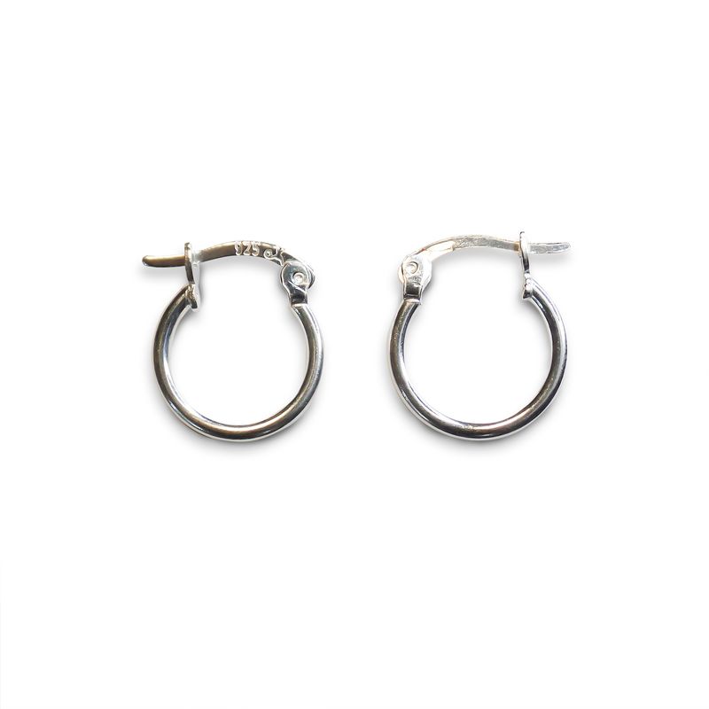 ANDREA COGGIOLA JOYAS - Aros Argollas 15mm Plata Fina 925