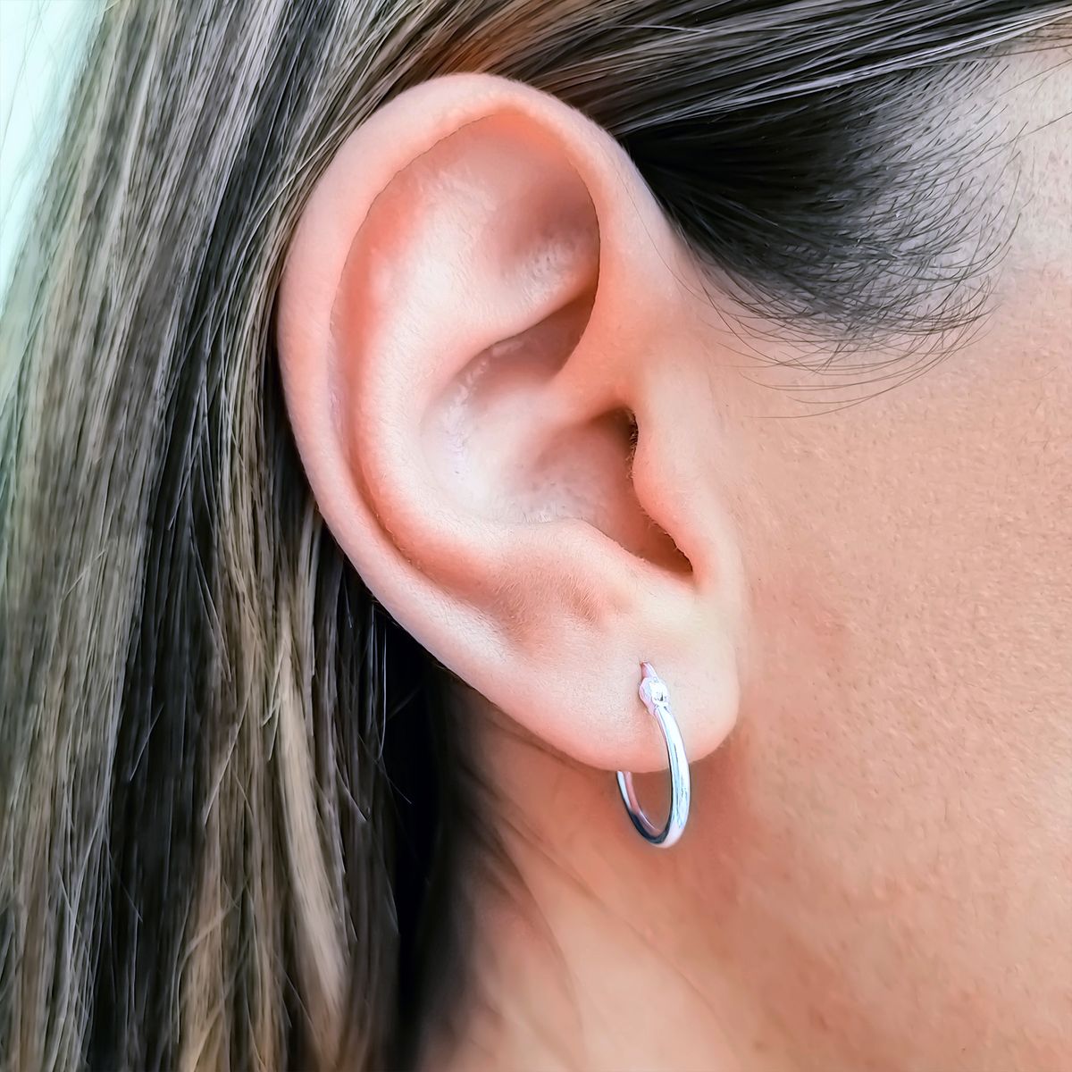 COGGIOLA - Aros Argollas 15mm Plata Fina 925