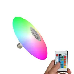 OEM - AMPOLLETA PARLANTE BLUETOOTH COLORES CONTROL REMOTO 48W