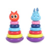 TORRE DOBLE DIDACTICA ARCOÍRIS ANIMAL