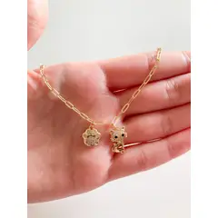 EL BAZAR DE ELLA - Collar dije de perro y gato baño de oro