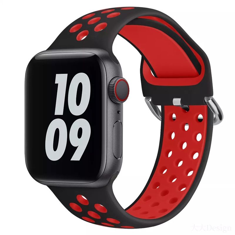 GENERICO - Correa Sport Deportiva Silicona para Apple Watch Todas las Series.
