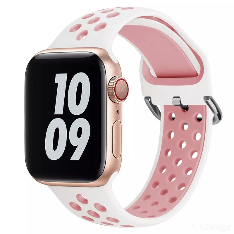 GENERICO - Correa Sport Deportiva Silicona para Apple Watch Todas las Series.