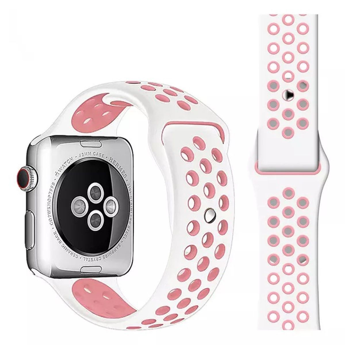 GENERICO - Correa Sport Deportiva Silicona para Apple Watch Todas las Series