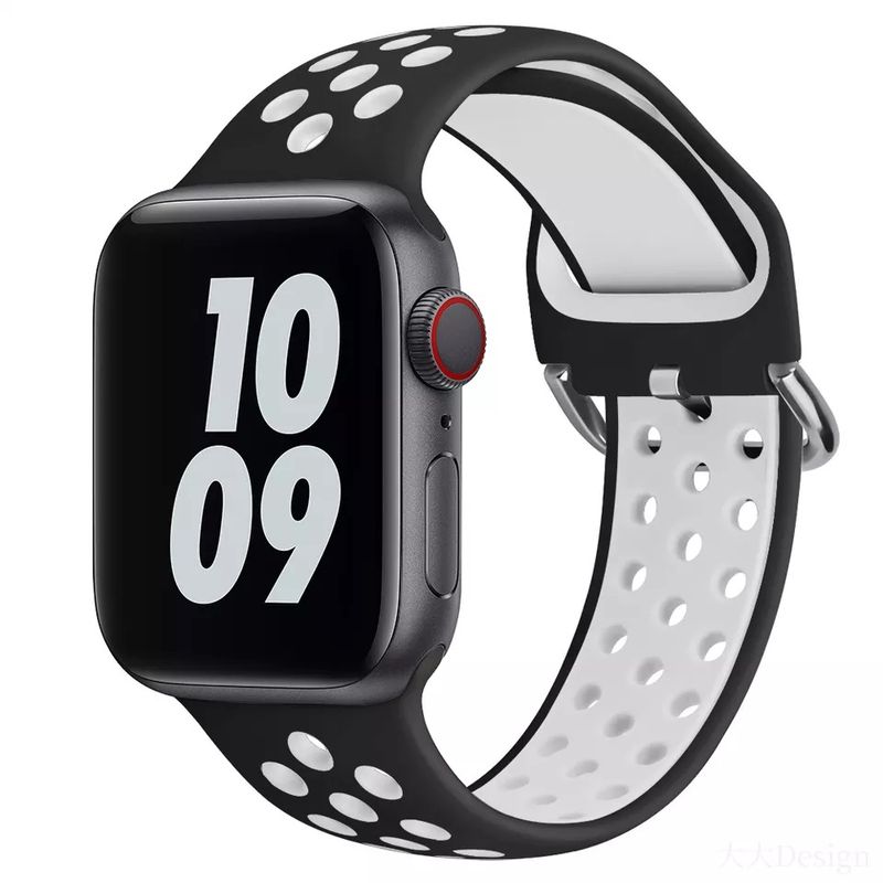 GENERICO - Correa Sport Deportiva Silicona para Apple Watch Todas las Series.