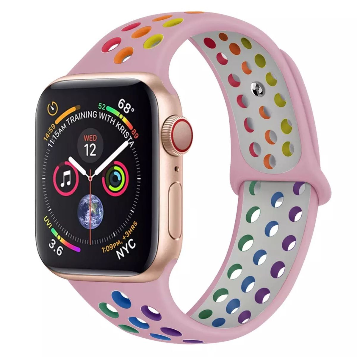 GENERICO - Correa Sport Deportiva Silicona para Apple Watch Todas las Series