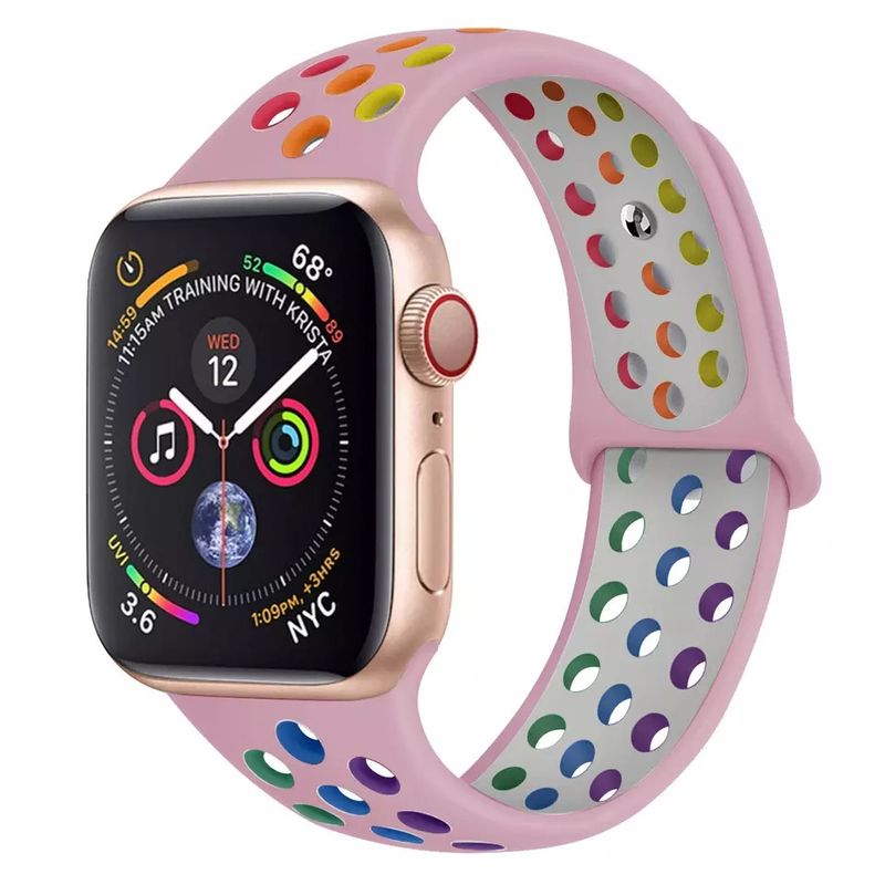 GENERICO - Correa Sport Deportiva Silicona para Apple Watch Todas las Series.