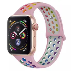 GENERICO - Correa Sport Deportiva Silicona para Apple Watch Todas las Series.