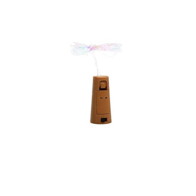 GENERICO - Pack 10 Luces Corcho Hada Alambre Micro Led Multicolor