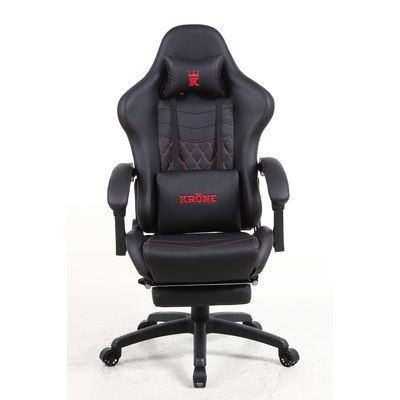 Imagen 2 del producto Silla Gamer Escritorio Oficina Krone XL Masajeador y Apoyapiés - Negra