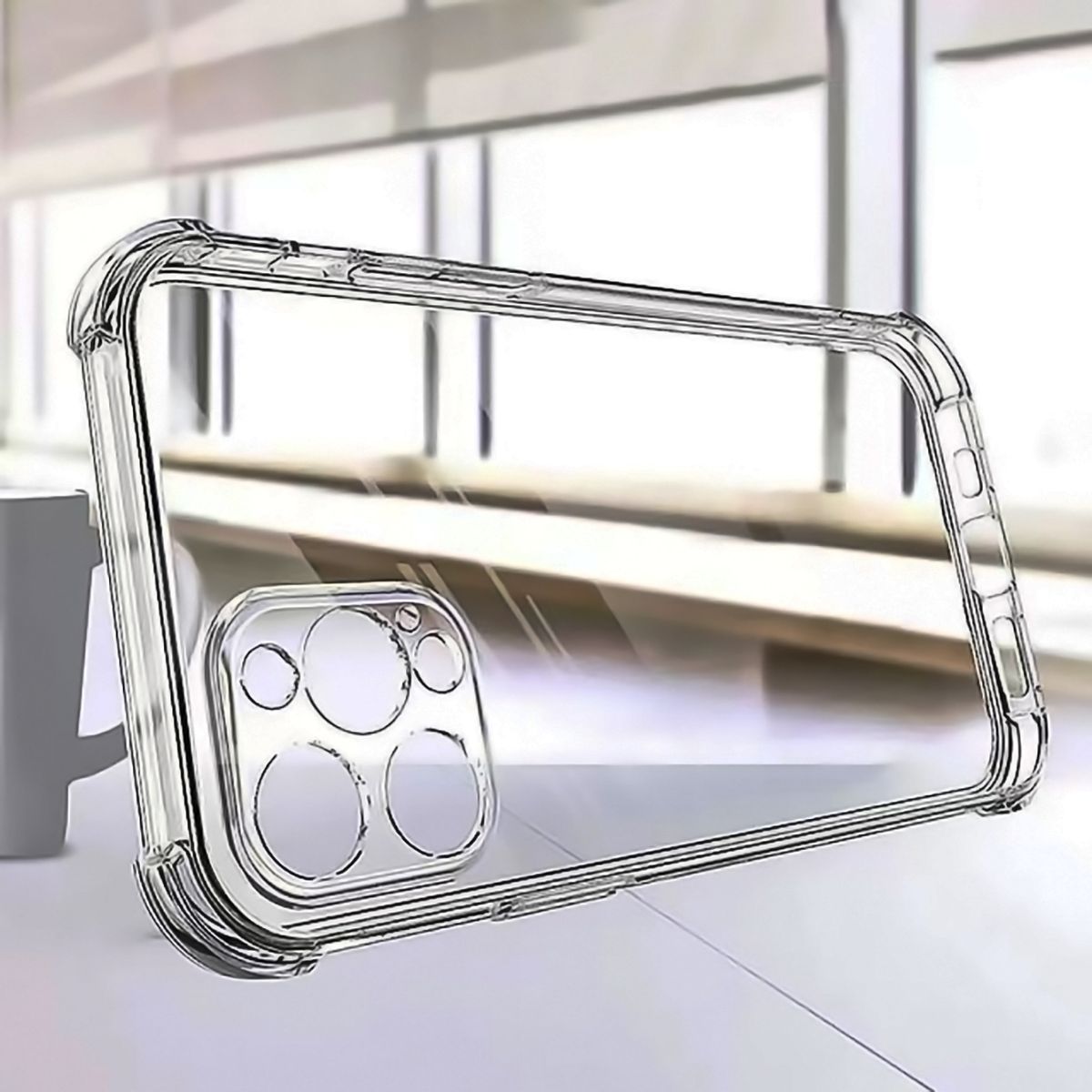 GENERICO - Carcasa Para iPhone 12 Y Lamina Mica Vidrio Completa