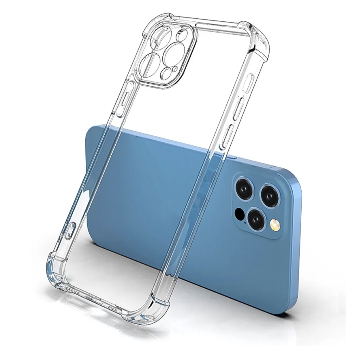 GENERICO - Carcasa Para iPhone 12 PRO Y Lamina Mica Vidrio Completa