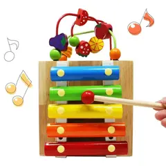 PELLITOS - CAJA DIDÁCTICA CON XILÓFONO Y ACTIVIDADES MULTIFUNCIONALES