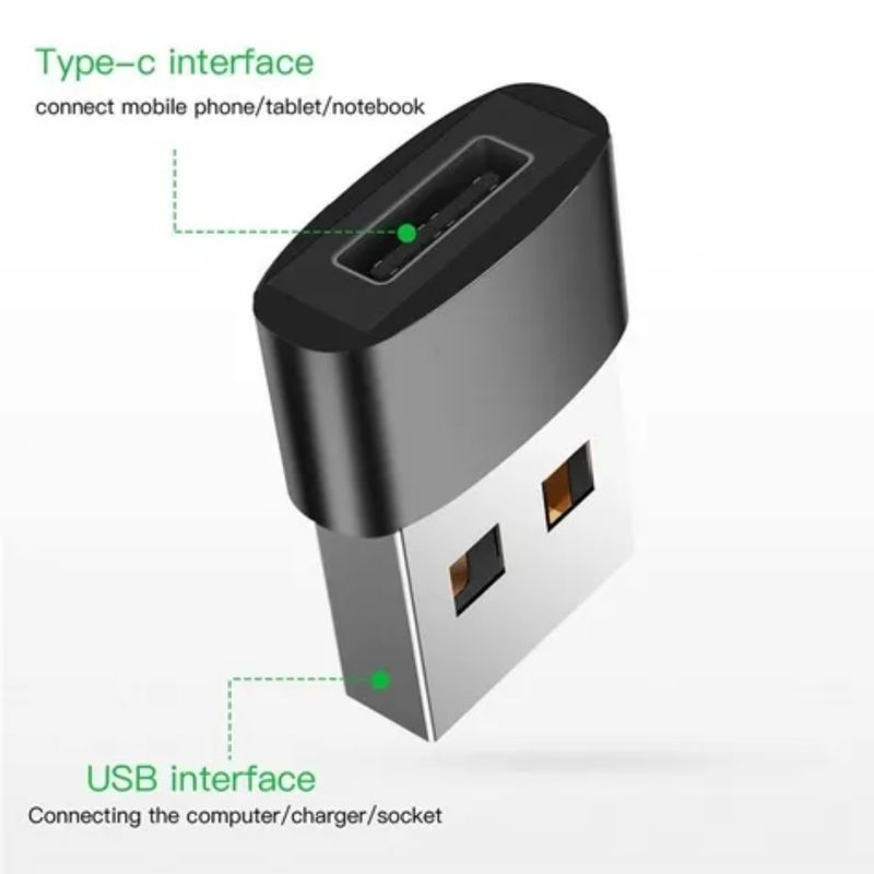 GENERICO - Adaptador Otg Usb C Hembra A Usb A Macho