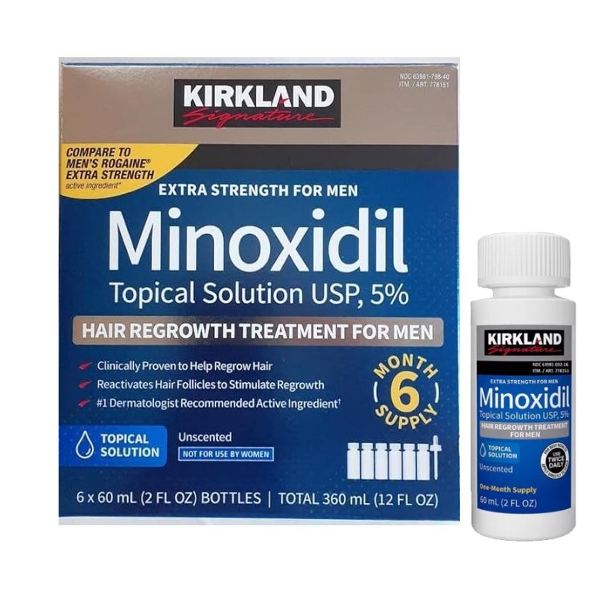 KIRKLAND - MINOXIDIL KIRKLAND TRATAMIENTO PARA 1 MES