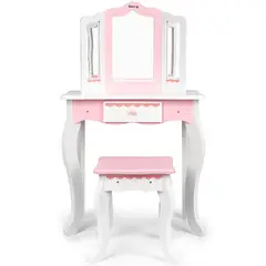 PELLITOS - TOCADOR DE MADERA SOLIDA PARA PRINCESAS XL BLANCO