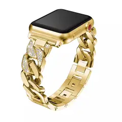 GENERICO - Pulsera metálica mujer acero inoxidable para Apple Watch Todas Series